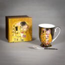 Klimt Kiss mug, box, spoon