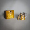 Klimt The Kiss tea infuser porcelain mug with matching gift box