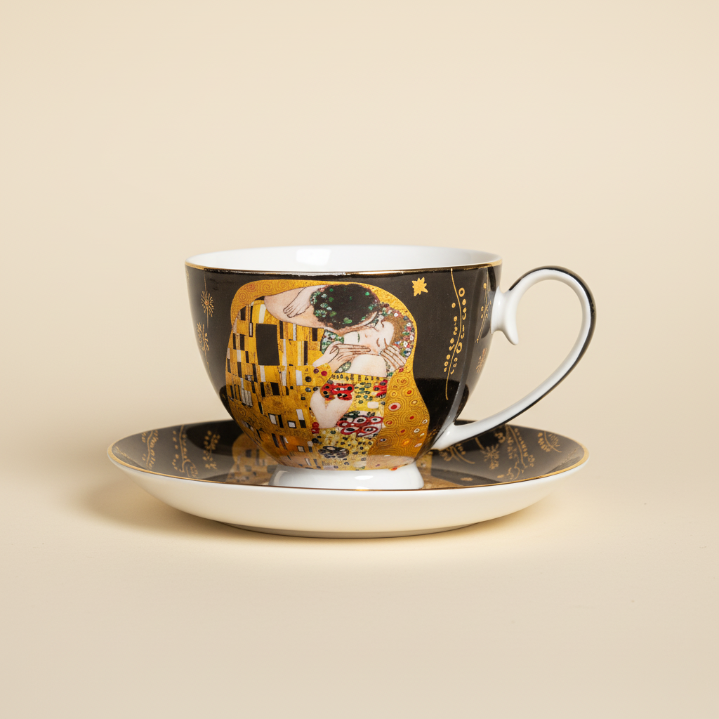 The kiss teacup